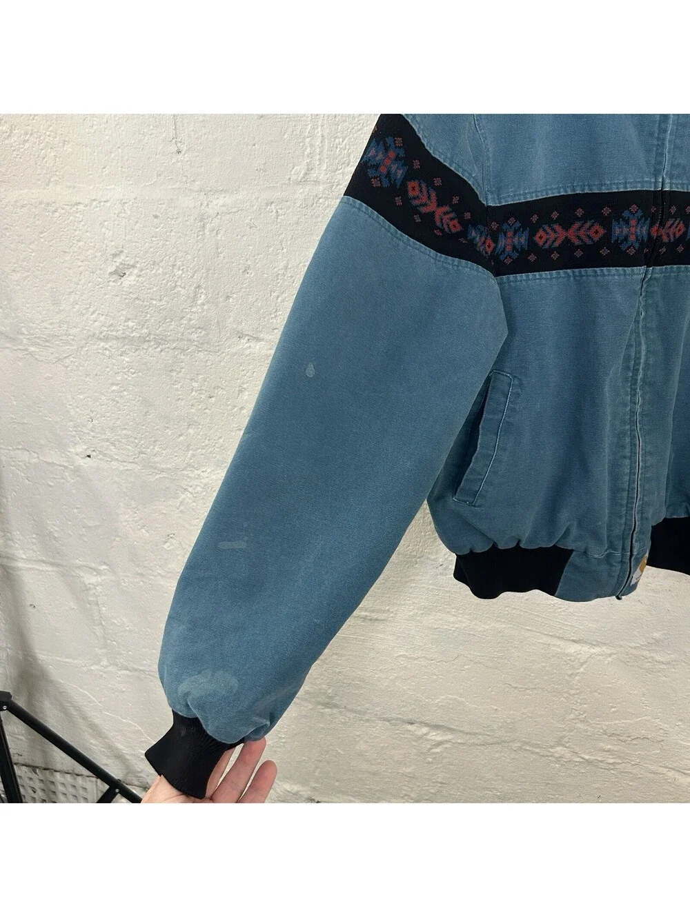 Vintage Carhartt Thermal Southwestern Aztec Jacket “Teal”